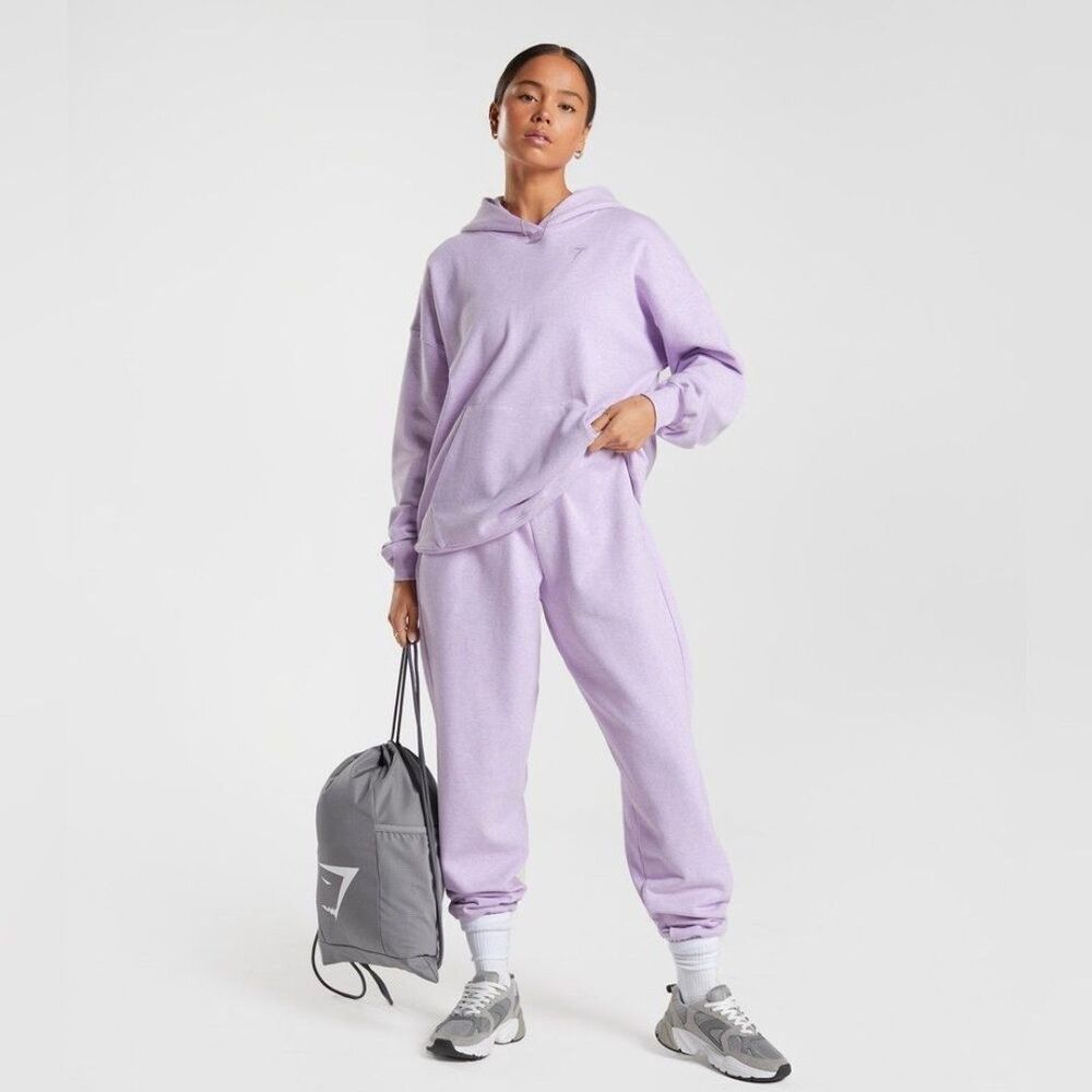 Gymshark Women's Light Purple Hoodie  Jogger Pants